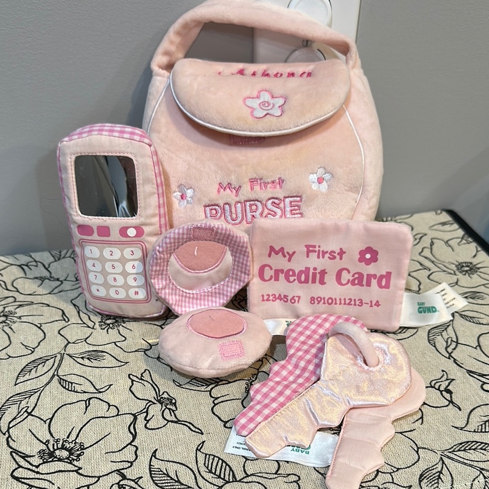 Pink Plush My First Purse Set